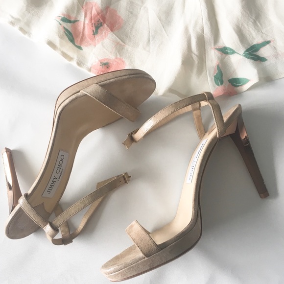 🍾🆕 Jimmy Choo ღ Shimmer Platform Stiletto Heels - Picture 6 of 8